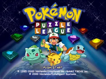 Pokemon Puzzle League (Europe) (Wii Virtual Console) screen shot title